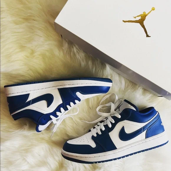 Nike | Shoes | Air Jordan Low Whitedk Marina Bluewhite
